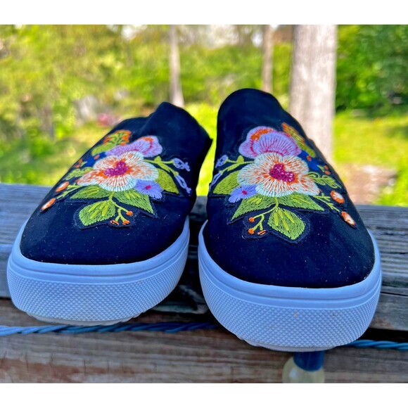 Steven by Steve Madden Natural Confort Natun Slip-On Embroidered Mules Size 8 - Picture 4 of 16